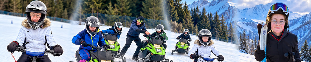 MOTONEIGE ELECTRIQUE ET SKI ALPIN